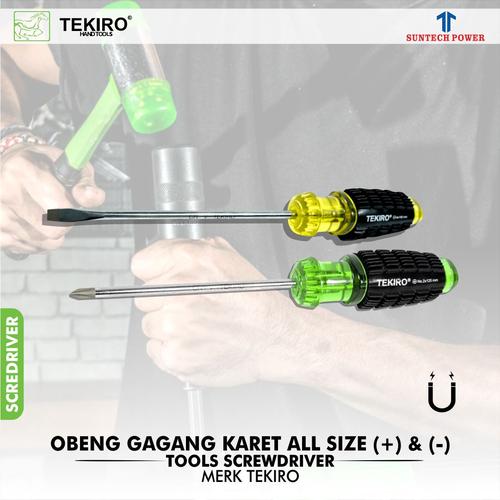 Jual Obeng Gagang Karet Merk Tekiro Semua Ukuran Cushion Grip ...