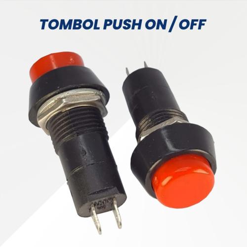 Jual Saklar Push On Off Toggle Switch Button Tombol Bulat 2 Kaki Pin ...