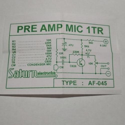 Jual PCB Preamp MIC 1 Transistor AF-045 - Kota Bogor - toko_tiok