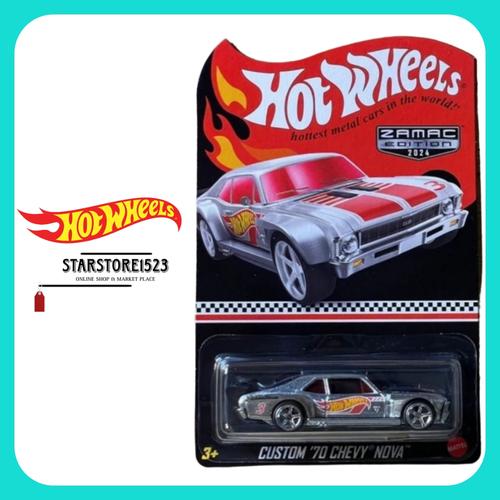 Hot Wheels RLC 1/64 – Custom 70 Chevy Nova Zamac – Édition Collector 2024