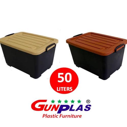 Jual Container Kontainer Box GUNPLAS 50 Liter Ada Roda - Kota Malang ...
