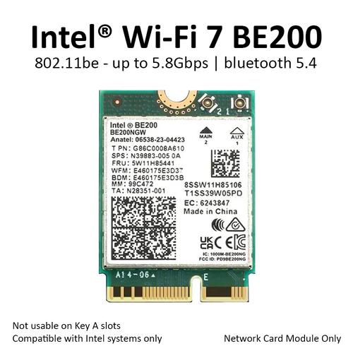 Jual Intel WiFi 7 BE200 Wireless Card Bluetooth 5 BE M.2 NGFF BE200NGW ...