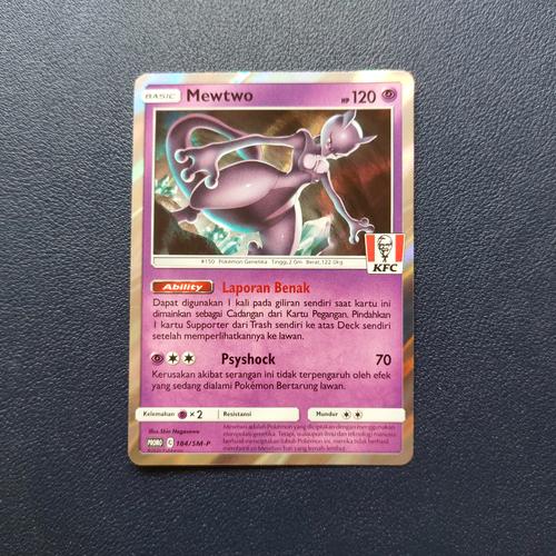 Pokemon Mewtwo KFC Promo Card 184/SM-P Stamped - Near Mint Condition, Japan  Import Pokemon Tamagotchi