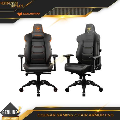 Jual Cougar Armor Evo Kursi Gaming Chair with Integrated 4 Way Lumbar and Neck Pillow