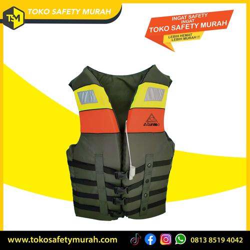 Jual ATUNAS Life Jacket Rompi Pelampung Safety Vest / Baju Renang Snorkling Army, S Jakarta