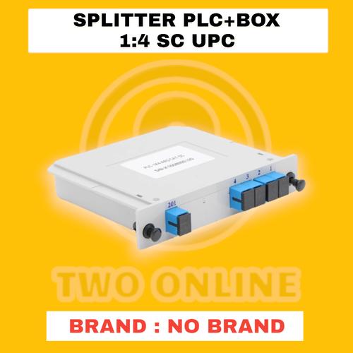 Jual PLC SPLITTER 1:4 BOX SC UPC pasif 1x4 sc upc kotak fiber optic fo ...
