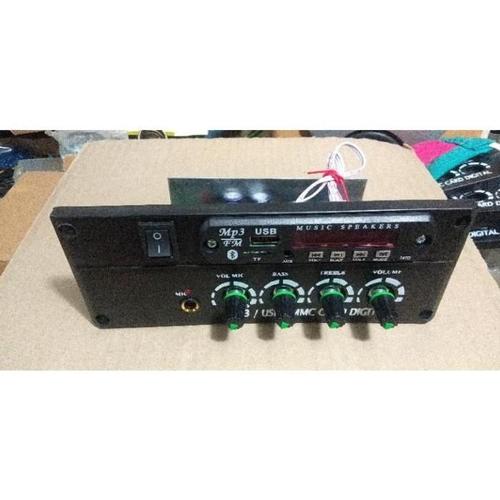 Jual kit rangkaian modul ampli speaker aktif plus USB bluetooth untk