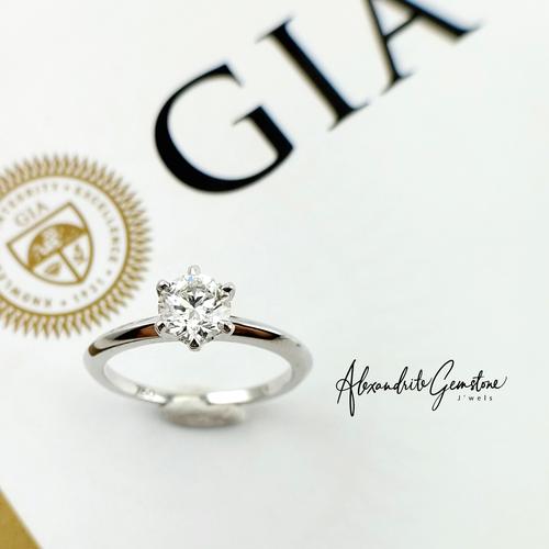 Jual AG Jewellery D0123002 Cincin Berlian Solitaire GIA