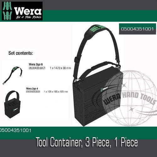 Wera 2go 3 Werkzeug-Box, 130 X 325 X 80 Mm, 1 Stück, 05004352001