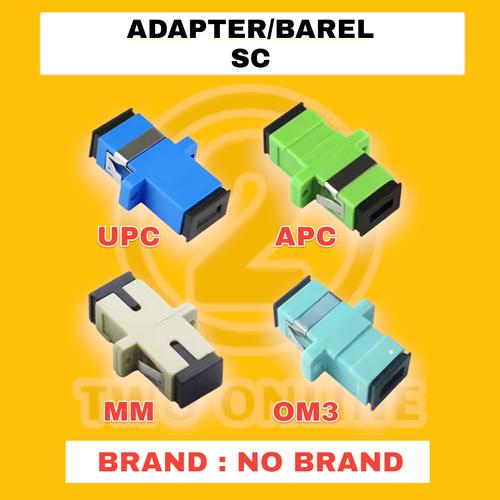 Jual ADAPTER SC UPC barel adaptor sc upc/apc/mm/om3 fiber optic ...