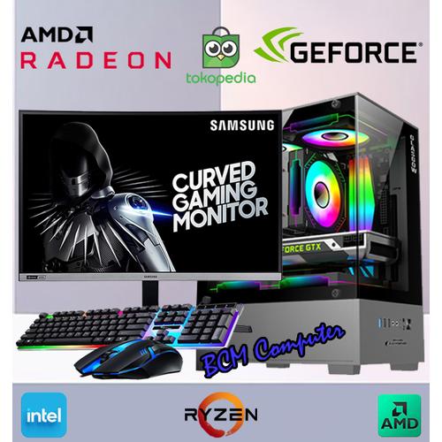 Jual PC Rakitan Lengkap Core i5 10400F/Monitor 24