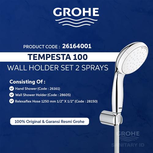 Doccia Grohe Tempesta 100 II - Nero, 9.5l/min, Miscelatore Monocomando Con Tecnologia Smartbox - Foto 4