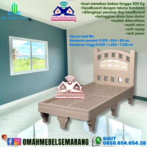Jual Ranjang plastik dewasa single bed 90×200 OLYMPLAST OBF 90