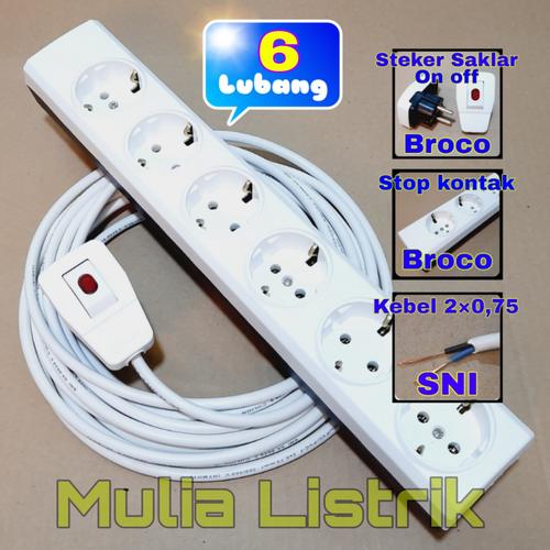 Jual Stop kontak Broco jadi 11m~20m / steker saklar on off / terminal ...