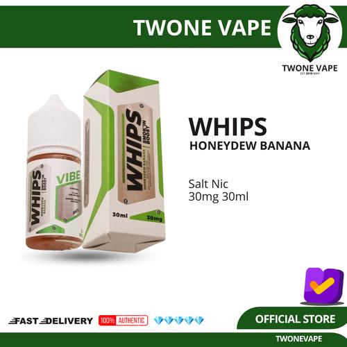 Jual Liquid Whips Honeydew Banana Salt Nic 30ML by VIBE Whip Banana