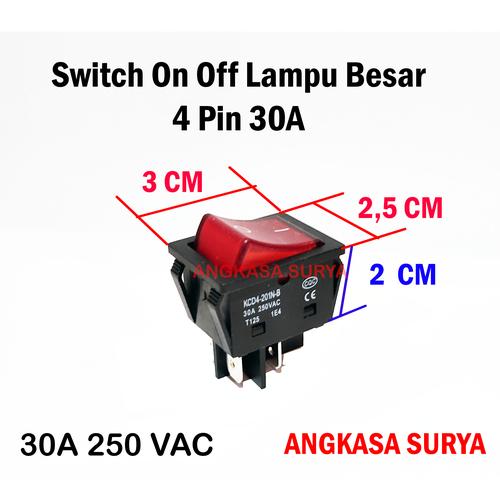 Jual Switch On Off Lampu Besar KUALITAS BAGUS HINGGA 30 AMPERE / Saklar ...