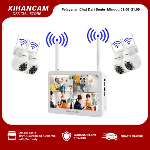 Promo XIHANCAM Paket CCTV NVR Wireless 4 Channel 5MP Kamera CCTV PTZ ...