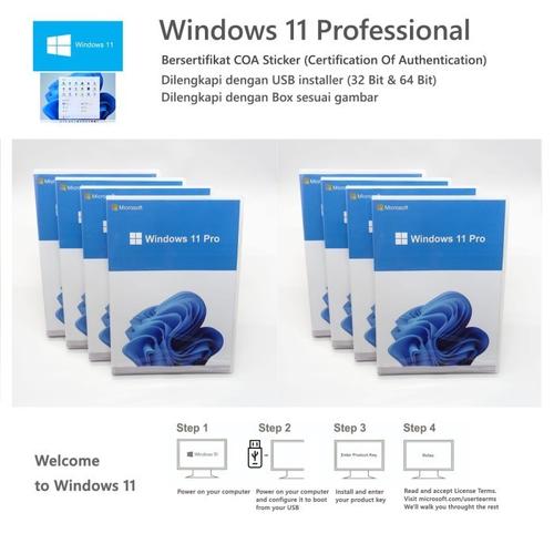 Jual Windows 10/11 (Licence Code With Stiker COA Original) 11.Pro