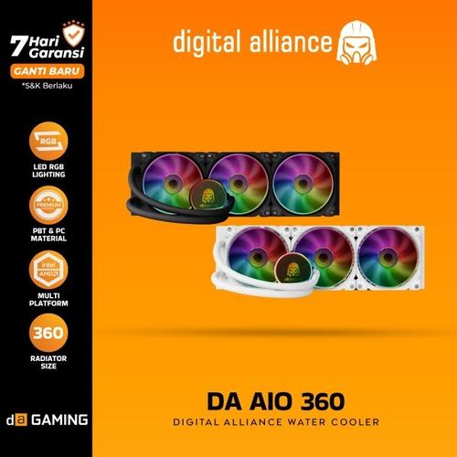 Promo DIGITAL ALLIANCE KAZE WATER COOLING AIO 360 ARGB Hitam Cicil 0