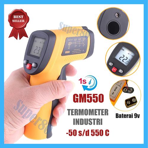 Jual Termometer Industri s/d 550 C Thermometer Infrared Digital Laser ...