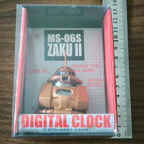 Jual Sotsu Sunrise Gundam Bust Digital Clock Zaku II Char's 1 Year War ...