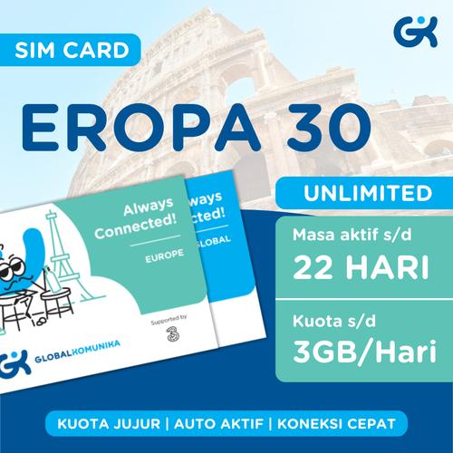 Jual Simcard Eropa Turki Swiss Unlimited Europe Turkey Sim Card