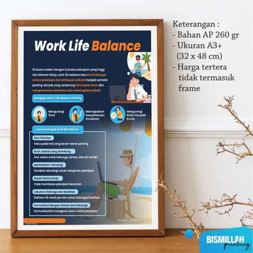 Jual Poster kesehatan Work Life Balance - Kota Surabaya - Bismillah ...
