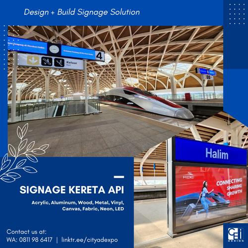 Api Signage Jual Signage Kereta Api - Acrylic, Aluminum, Wood, Metal, Vinyl, Canvas ...