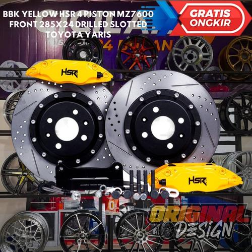 Jual Big Brake Kit / BBK Front untuk Yaris warna Yellow ukuran 285x24 ...