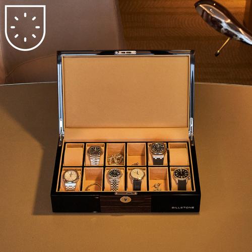 Promo BILLSTONE Oxford 12 Watch Box Kotak Jam & Tempat Jam Tangan