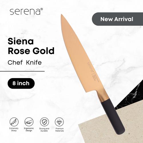 Jual Pisau Dapur / Chef Knife Premium Titanium Serena Sienna Rose Gold