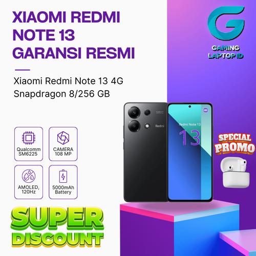 Promo Xiaomi Redmi Note 13 4G Snapdragon 8/256 GB Garansi Resmi ...