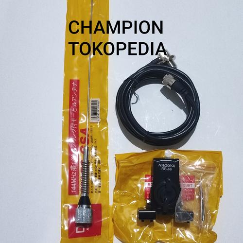 Jual ANTENA RADIO RIG DI MOBIL FREKUENSI VHF PANJANG ANTENA 50CM PAKET ...