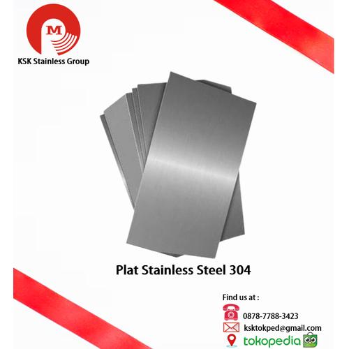 Jual Plat stainless 304 Finish HL (Hairline) 4x8 Feet 0,6 MM