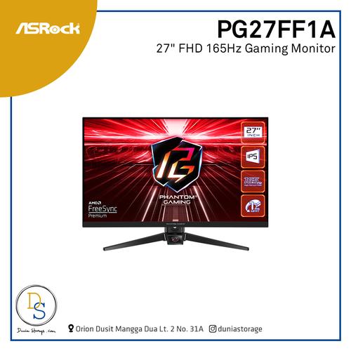 ASRock PG27FF1A 27 Zoll Gaming Monitor - IPS, 165Hz, 1ms, AMD FreeSync, Full HD