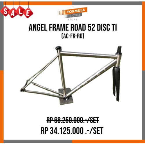 Jual ANGEL FRAMESET SIZE 52 TITANIUM DISC BRAKE ROADBIKE 700C