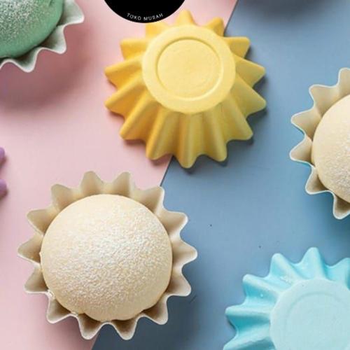 Jual 50pcs paper cup case roti paper cupcakes size 7cm kertas roti ...