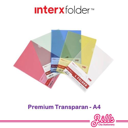 Jual Interxfolder Map Tebal Plastik Bening A4 / Map L A4 - Kuning - Kab ...