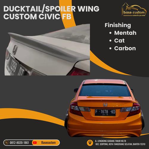 Jual Ducktail/ Spoiler wing Custom Civic Fb - Mentah - Kota Tangerang ...