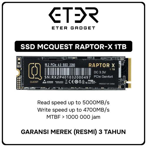 Jual SSD MCQUEST RAPTOR-X 1TB M2 NVME 4.0 - Kota Medan - ETER GADGET ...