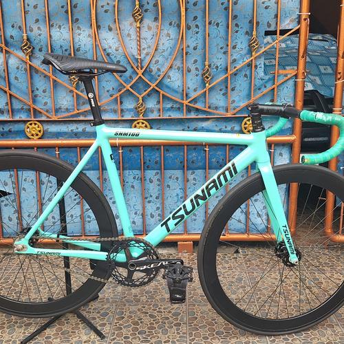Jual Sepeda Fixie Tsunami Hijau Tosca Serang R-nand