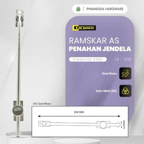 Promo ramskar/lamskar putar/cantolan jendela/hak angin penahan jendela ...
