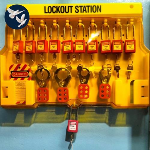 Jual Lockout Tagout Station With LOTO Devices. Lock Out Tag Out Kit ...