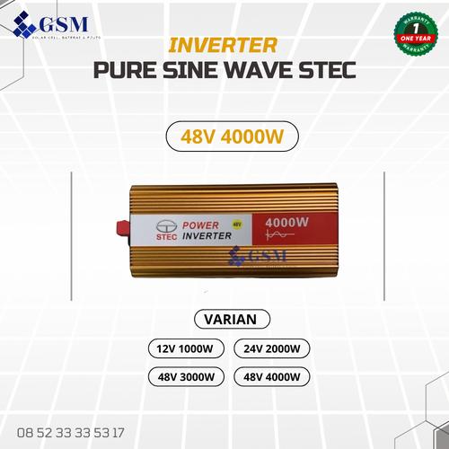 Jual power inverter dc to ac 4000W pure sine wave 48V 4000W STEC - 24V ...
