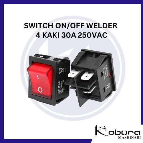 Jual Switch On/Off Welder 4 Kaki 30A 250VAC Switch Saklar Mesin Las On ...