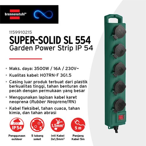 Brennenstuhl Regleta 8 Tomas Con Interruptor Super Solid 2.5 M Plateado| Techinn