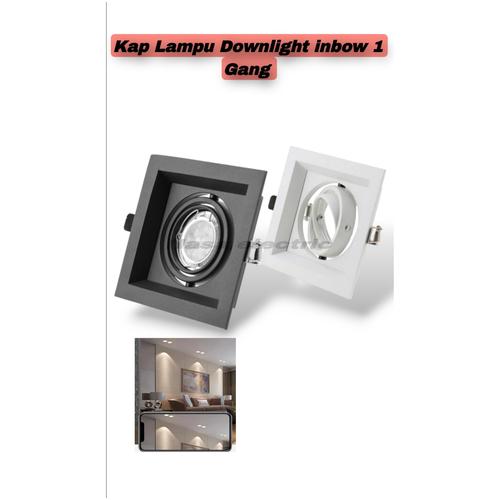Jual Kap Lampu Downlight Inbow Fitting Mr16 1 Gang / Rumah Lampu Plafon ...