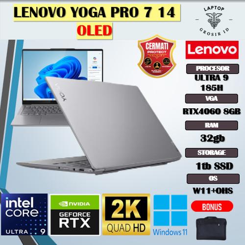 Jual LENOVO YOGA PRO 7 14 TOUCH ULTRA 9 185H RTX4060 8GB/ 32GB 1TB 14.5 ...