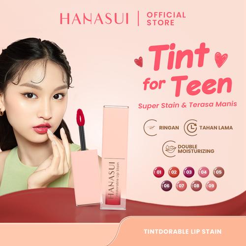 Promo Hanasui Tintdorable Lip Stain Lip Tint 05 Coral Kab