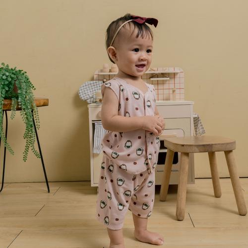 Promo Baju Bayi Little Palmerhaus Little Wear Button Sleeveless Set